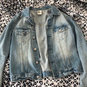 Light wash denim jacket